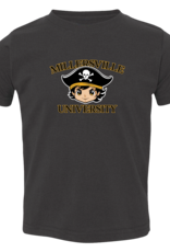 Black Short Sleeve Pirate Toddler Tee