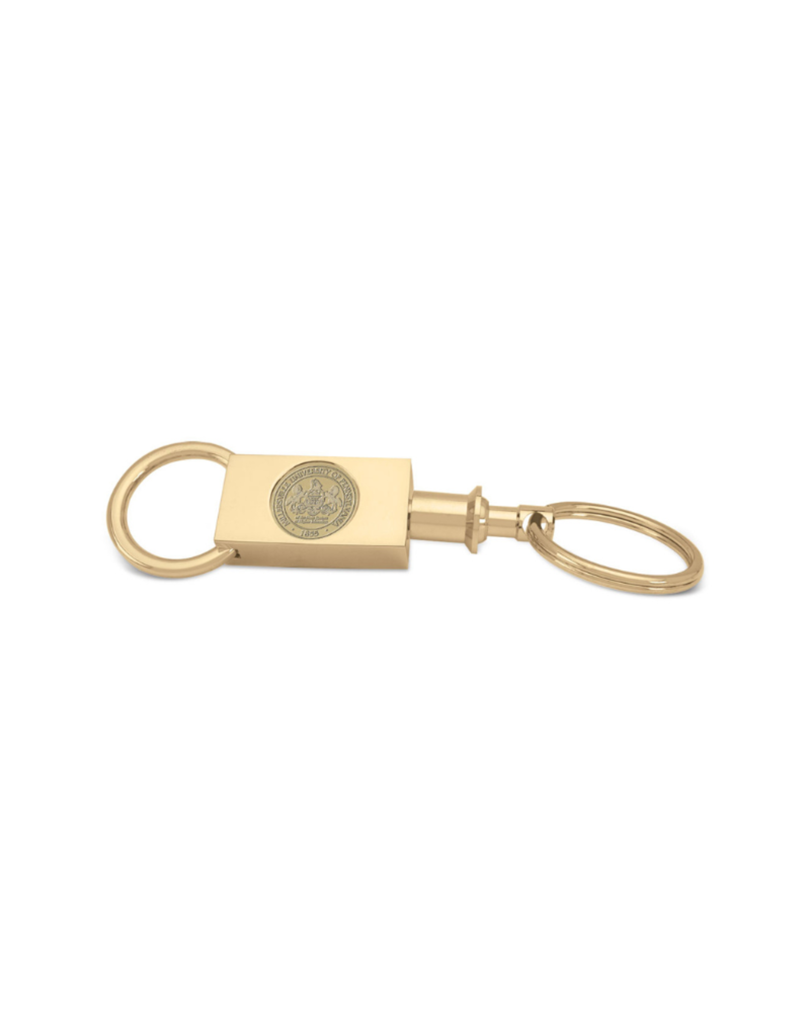 Gold Two Section Keyring