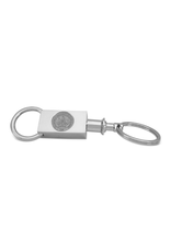 Silver Two Section Keyring