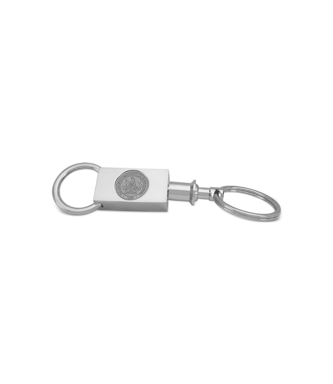 Silver Two Section Keyring