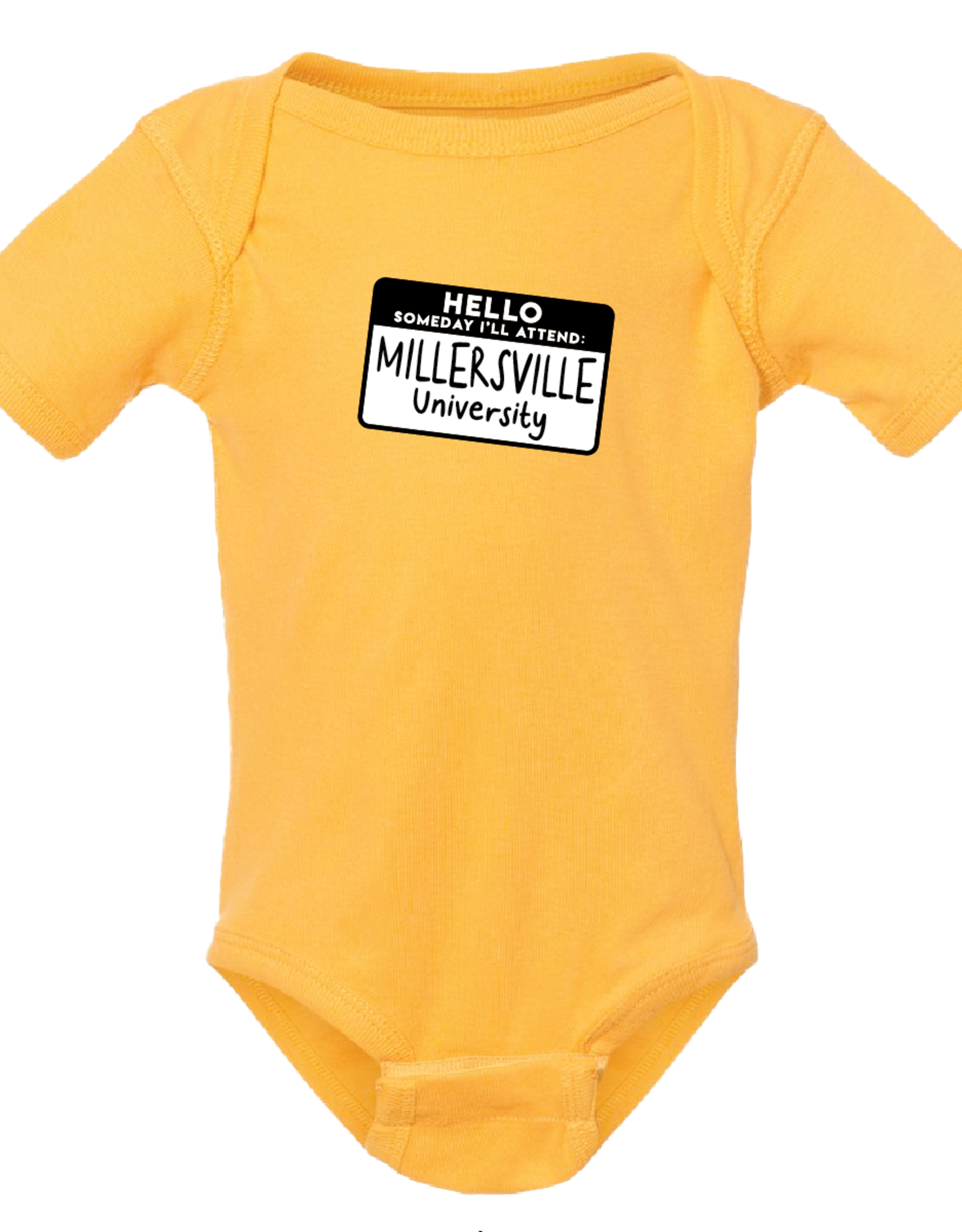 Gold "Someday I'll Attend" Onesie