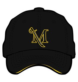 Scholarship Cap with M-Sword Logo Black