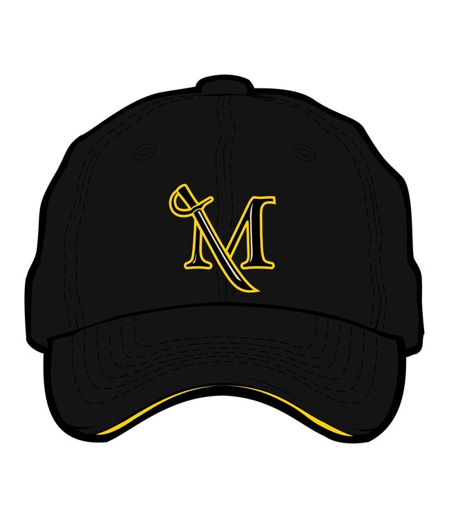 Scholarship Hat with M-Sword Logo Black