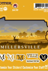 Millersville Logo & Mini Stickers