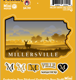 Millersville Logo & Mini Stickers