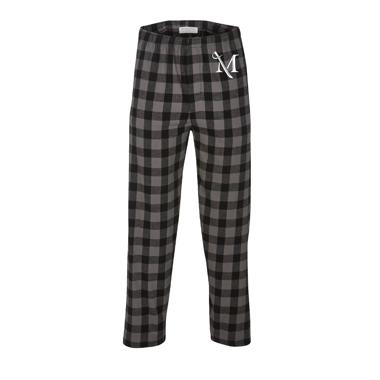 Charcoal and Black Checkered Flannel Pants - Millersville