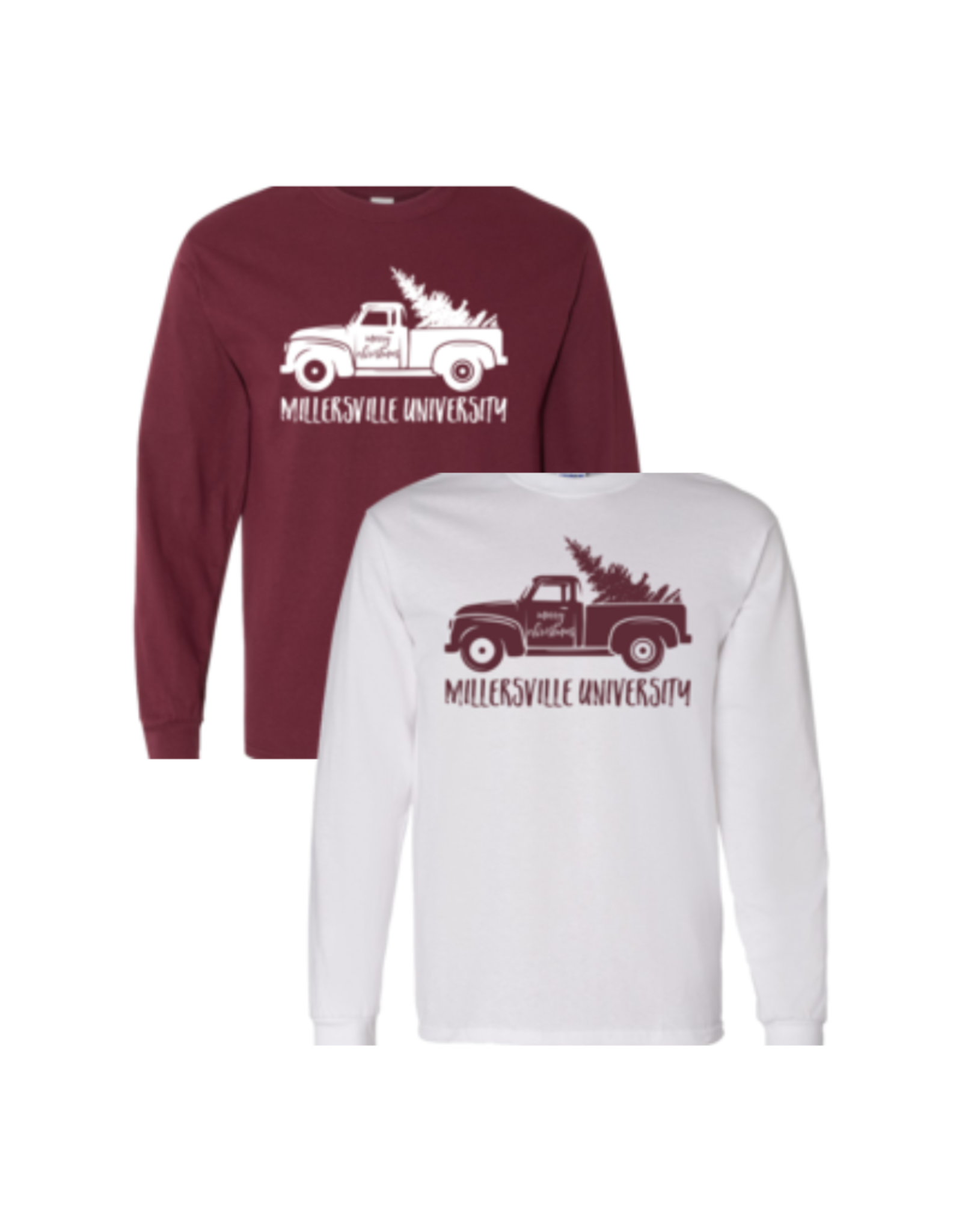 Millersville University Christmas Truck Longsleeve Tee