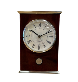 Desk Clock with Silver Seal