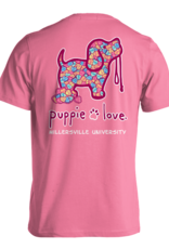Puppie Love Puppie Love Pink Valentine's Day ShortSleeve Tee