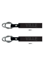 Black Silicone Keychain with Carabiner