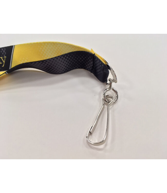 Black and Gold Sublimated Lanyard