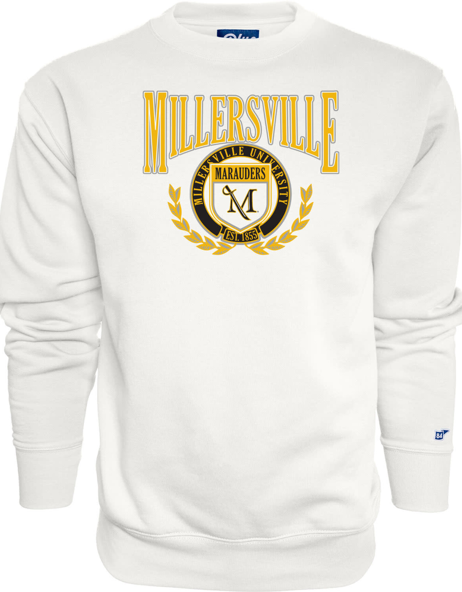 Campbell Crew Millersville with Leaves White