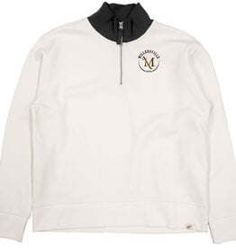 Cloud Fleece 1/4 Zip Ivory/Black