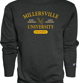 Millersville University Embroidered Grandpa Crew Charcoal