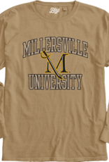 Ringspun Longsleeve Tee Millersville University with M-Sword