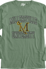 Ringspun Longsleeve Tee Millersville University with M-Sword