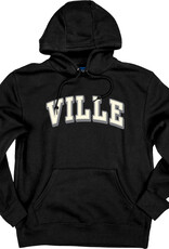 Felt VILLE Applique Hood Black