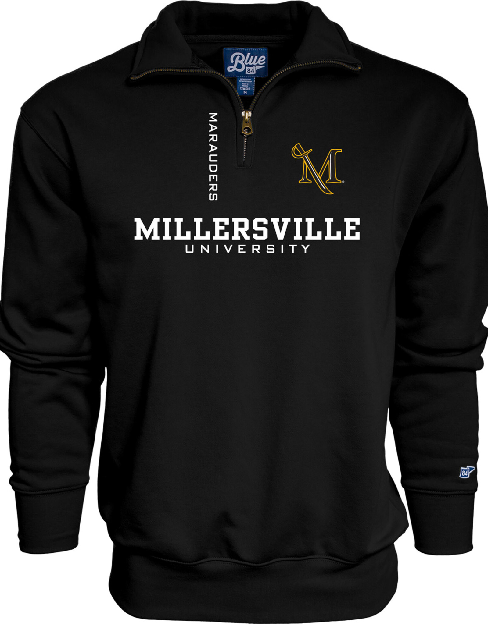 3-Location Black 1/4 Zip