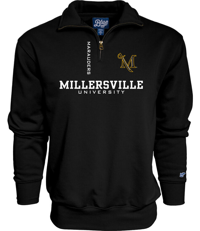 3-Location Black 1/4 Zip