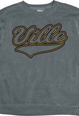 Overdyed Suede Script Ville Crew Steel