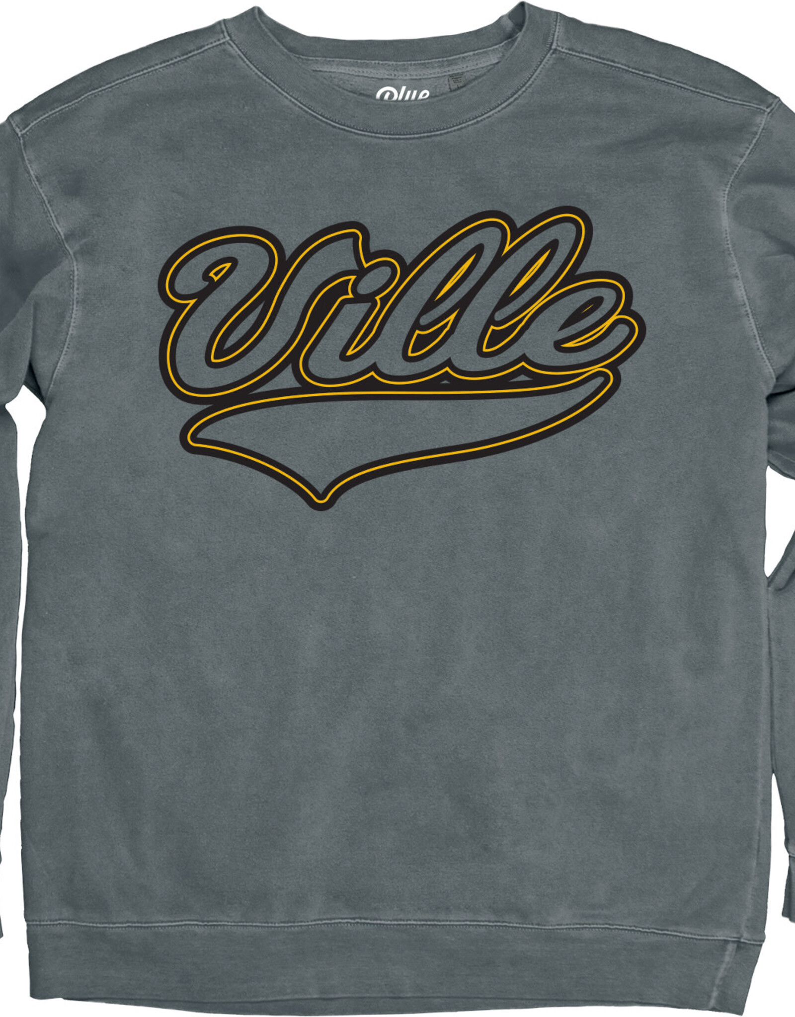 Overdyed Suede Script Ville Crew Steel