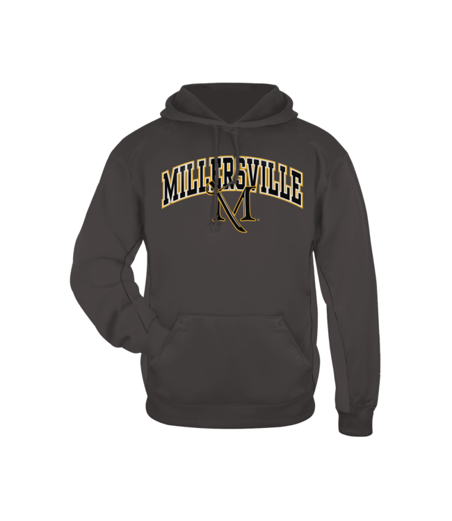 B-Core Hood Millersville Applique with M-Sword