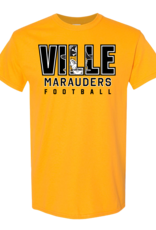 Ville Football Hidden Marauder Head Tee Gold