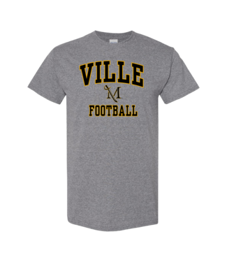 M-Sword Football Tee Graphite Heather