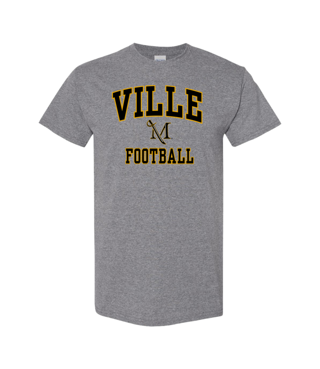 M-Sword Football Tee Graphite Heather