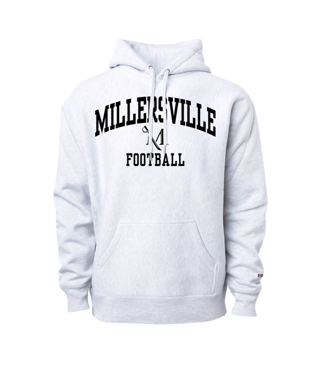 Football Reverse Weave Hood Ash