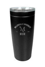 Black Laser Engraved Travel Mug