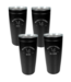 Black Laser Engraved Travel Mug