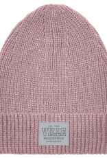 Ribbed Cuff Beanie with Patch