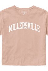 League Clothesline Cotton Crop Tee Washed Dusty Rose