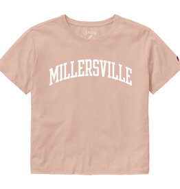League Clothesline Cotton Crop Tee Washed Dusty Rose