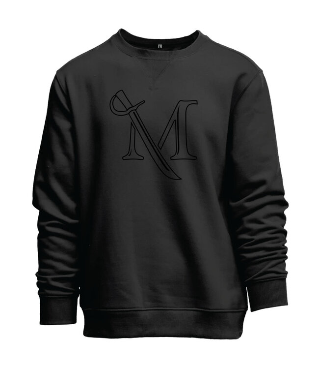 Everyday Crew with Tonal M-Sword Embroidery