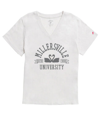 League Intramural Boyfriend V-Tee with Swans Heather Canvas