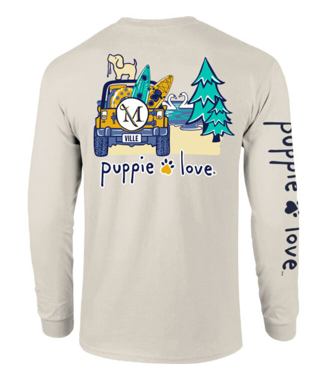 Puppie Love Puppie Love Jeep Swan Longsleeve Tee Natural