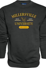 Millersville University Embroidered Grandpa Crew Charcoal