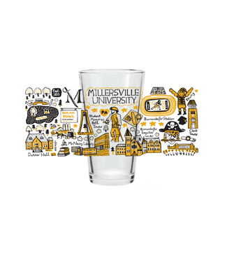 Julia Gash Clear Pint Glass