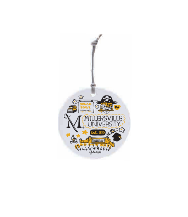 Julia Gash Ceramic Circle Ornament