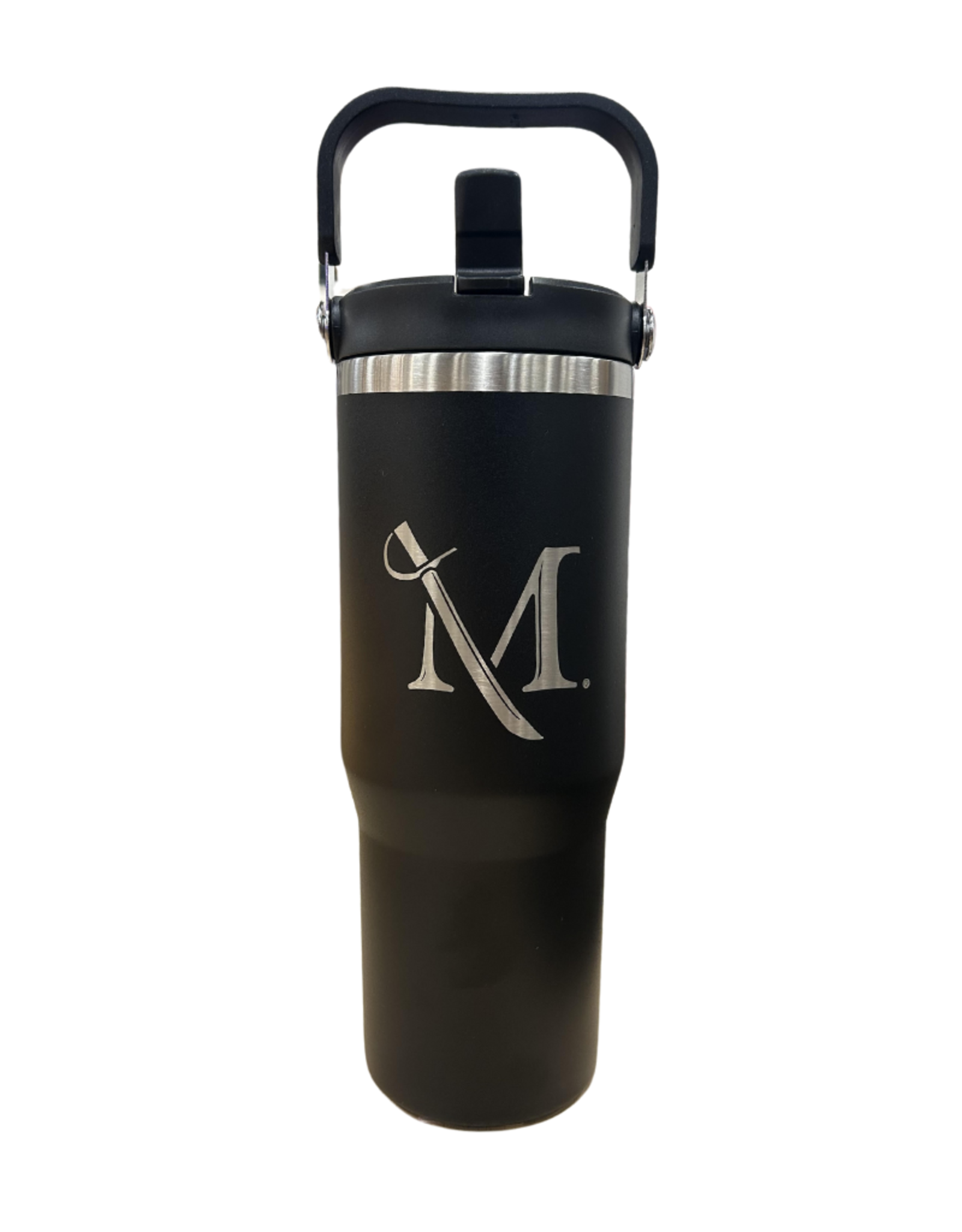 30oz Laser Engraved Insulated Bottle with Handle
