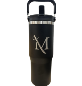 30oz Laser Engraved Insulated Bottle with Handle
