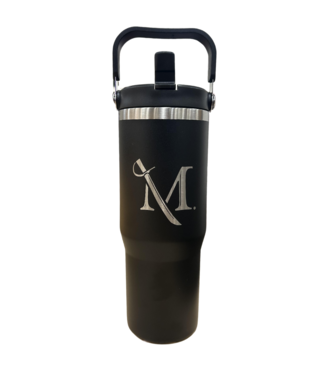 30oz Laser Engraved Insulated Bottle with Handle