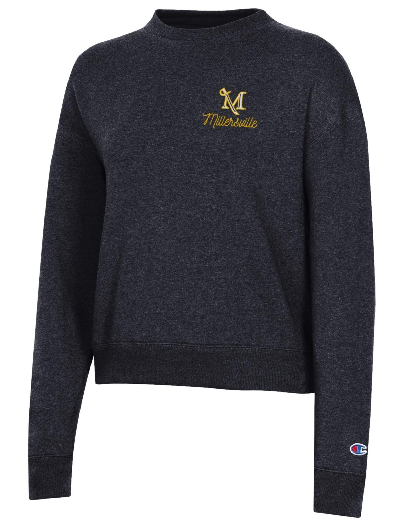 Champion Women's Triumph Longsleeve Fleece Crew Black