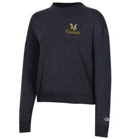Champion Women's Triumph Longsleeve Fleece Crew Black