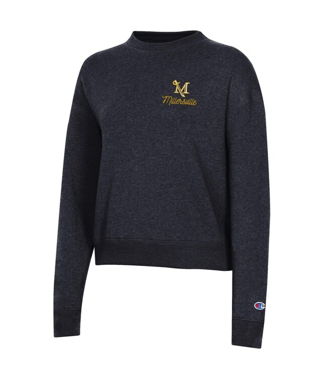 Champion Women's Triumph Longsleeve Fleece Crew Black