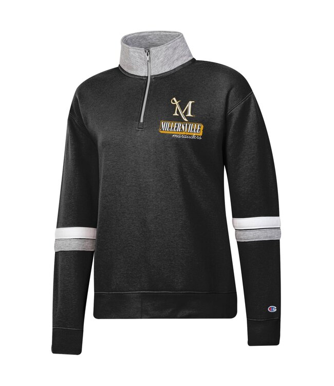 Champion Women's Longsleeve Stripe 1/4 Zip