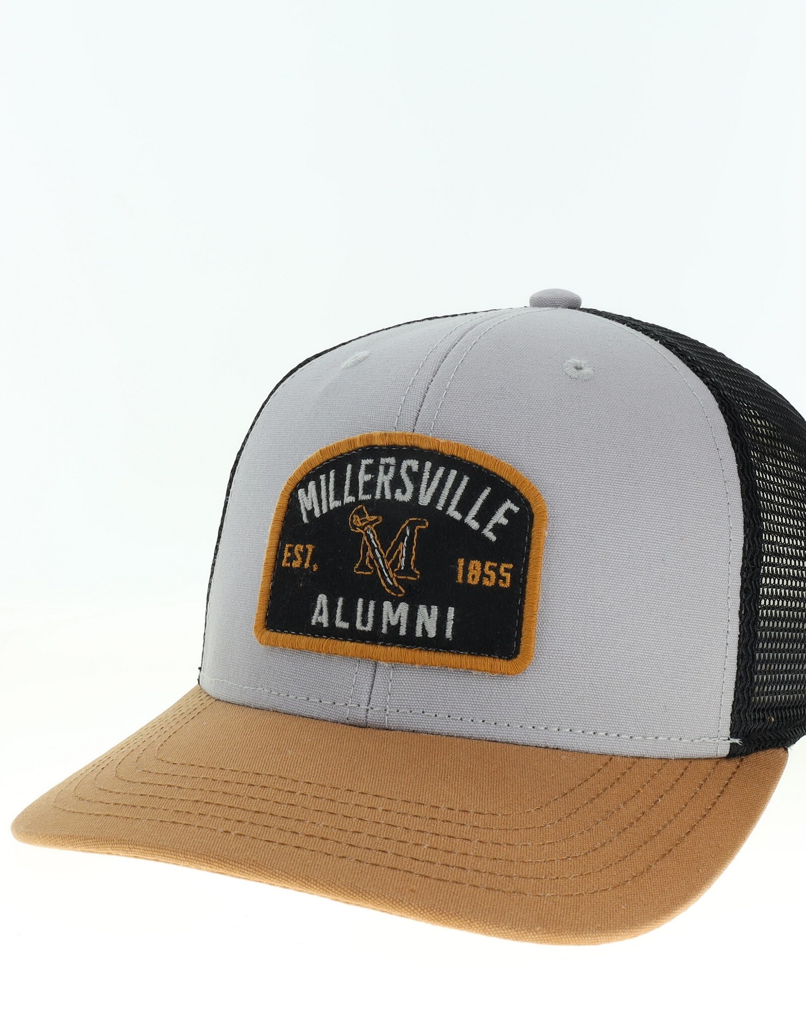 Alumni Trucker Hat Grey, Caramel and Black