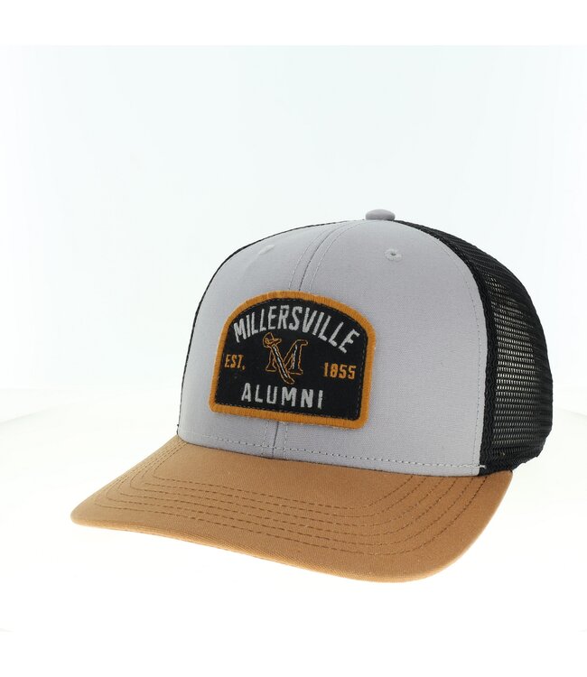 Alumni Trucker Hat Grey, Caramel and Black